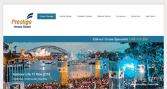 Desktop Screenshot of prestigeharbourcruises.com.au